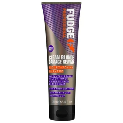Abbildung von Fudge Clean Blonde Damage Rewind Violet Toning Shampoo 250 ml