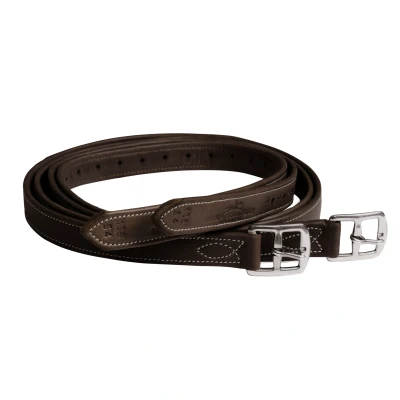 Abbildung von Schockemöhle Steigbügelriemen Chantilly Espresso/Cream/Silber 165cm