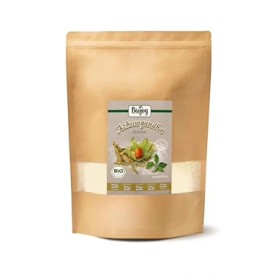 Abbildung von Biojoy BIO Ashwagandha Pulver (1 kg), Wurzel gemahlen, Indischer Ginseng (Withania Somnifera)