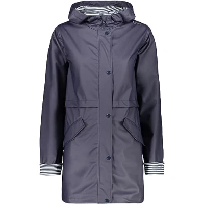 Abbildung von CMP RAIN Jacket FIX HOOD Outdoorjacke, Damen, Größe: 40, Black blue