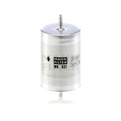 Abbildung von MANN FILTER WK 831 Kraftstofffilter Leitungsfilter 8 MERCEDES BENZ: C Class Saloon, CLK Coupe, SLK, VOLKSWAGEN: LT 28 35 II Minibus