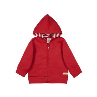 Abbildung von loud + proud Sweatjacke für Kinder, Größe: 98/104, Tomato
