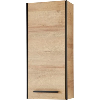 Abbildung von Saphir Hängeschrank »Quickset 395 Wand Badschrank 30 cm breit mit 1 Tür und 2 Einlegeböden«, Badezimmer inkl. Türdämpfer, Griffe in Schwarz