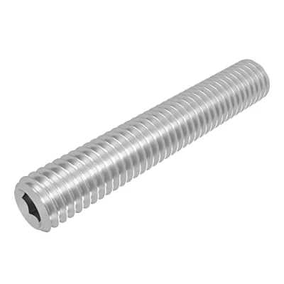 Abbildung von SECCARO Gewindestift mit Kegelkuppe M5 x 30 mm, Edelstahl V2A VA A2, DIN 913 / ISO 4026, Innensechskant, 20 Stück