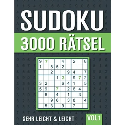 Abbildung von 3000 Sudoku: Großes Sudoku Buch mit sehr leichten und Rätseln Lösungen Vol. 1