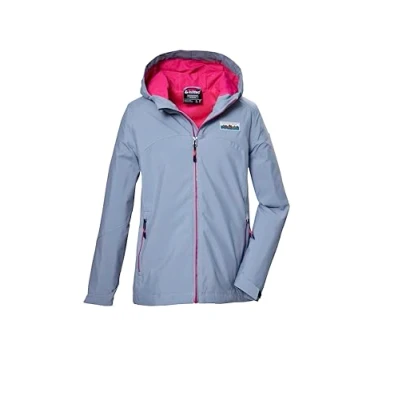 Abbildung von killtec Mädchen Funktionsjacke ist wasserdicht/Regenjacke mit Kapuze KOS 146 GRLS JCKT, jeansblau, 140, 43218 000
