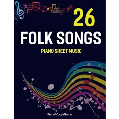 Abbildung von 26 Folk Songs Piano Sheet Music: Piano/ Vocal/ Guitar