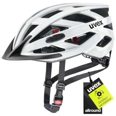 Abbildung von uvex i vo 3D Leichter Allround Helm für Damen und Herren individuelle Größenanpassung erweiterbar mit LED Licht White 56 60 cm