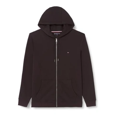 Abbildung von Tommy Hilfiger FLAG LOGO Sweatjacke, Herren, Größe: XXL, Black