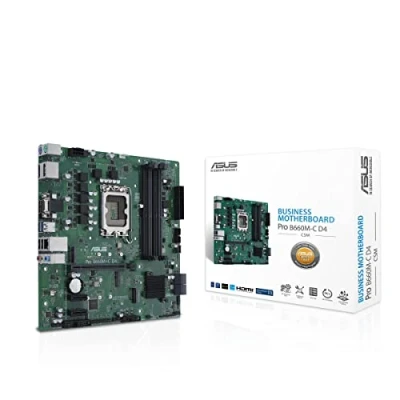 Abbildung von ASUS Pro B660M C D4 CSM Business Mainboard Sockel Intel LGA 1700 (Intel B660, mATX, DDR4 Speicher, CSM, Control Center Express, COM Debug Header)