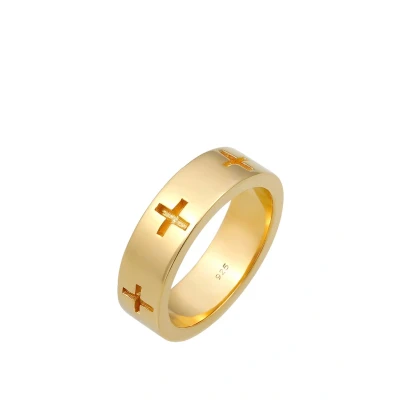 Abbildung von Elli Cross CUT OUT Ring goldcoloured, Damen, Größe: 54, Gold coloured