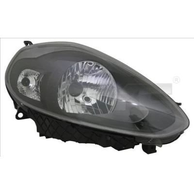 Abbildung von TYC 20 12262 25 2 Scheinwerfer links H4, P21W mit Tagfahrlicht für Rechtsverkehr Elektromotor FIAT: Punto Evo Hatchback, III Hatchback