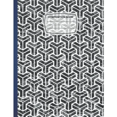 Abbildung von Composition Notebook: Goyard Water Blank Wide Ruled Paper Notebook for Girls Boys Kids Teens Students.