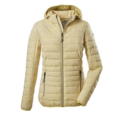 Abbildung von G.I.G.A. DX Damen Casual Funktionsjacke in Daunenoptik mit abzippbarer Kapuze Uyaka Stripe, light sun, 48, 34313 000