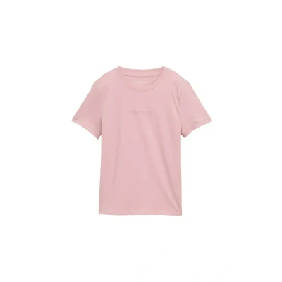 Abbildung von TOM Tailor MIT LOGO Tshirt print, Damen, Größe: XS, Morning pink