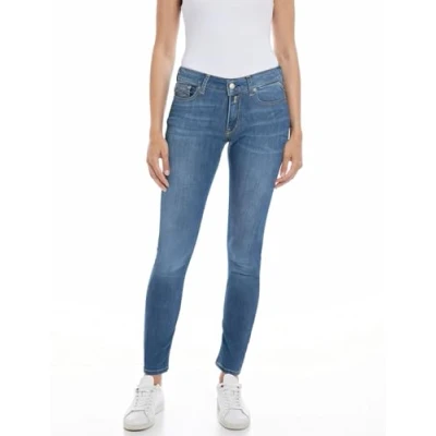 Abbildung von Replay Damen Jeans New Luz Skinny Fit mit Power Stretch, Medium Blue 009 1 (Blau), 25W / 32L