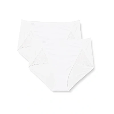 Abbildung von Sloggi Purse Sense LUX MAXI 2 PACK Slip, Damen, Größe: 44, White