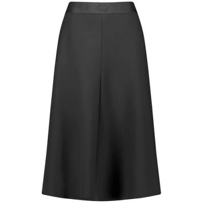 Abbildung von Gerry Weber WEIT MIDI MIT Gummibund Alinienrock, Damen, Größe: 40, Schwarz