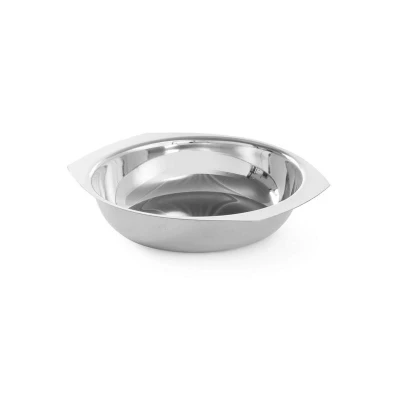 Abbildung von HENDI Edelstahlschüssel &oslash; 12 x 3 cm spülmaschinengeeignet rund klein, Schüssel mit Griffen