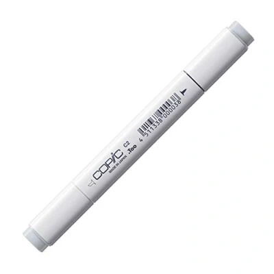 Abbildung von COPIC Classic Marker Typ C 2, cool gray No. professioneller Layoutmarker, mit einer breiten und feinen Spitze