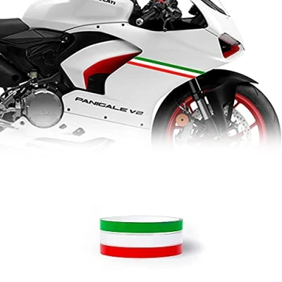 Abbildung von 4R Quattroerre.it 10640 Klebestreifen für Motorräder dreifarbige Flagge Italien, 3.5 cm x 2 mt
