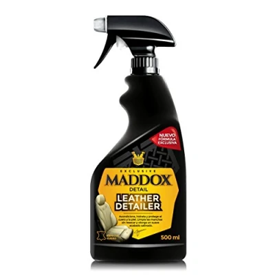 Abbildung von Maddox Detail Leather Detailer 500ml Lederreiniger und pfleger Auto Lederpflege Hautpflegebehandlung Entfernt Schmutz Flecken Restauriert Sitze Leder Reparatur Set