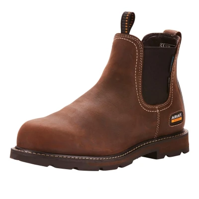 Abbildung von Ariat Stiefeletten Groundbreaker Chelsea Waterproof Steel Toe Herren Braun 10$.5 Agradi.deVerkauft von Agradi