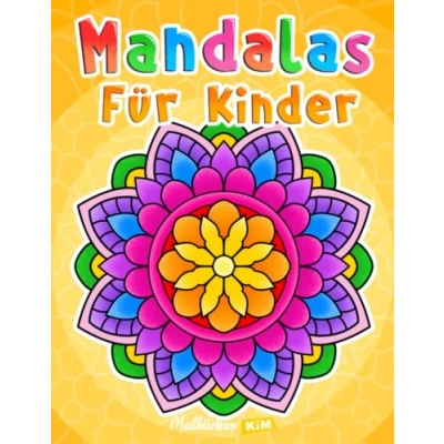 Abbildung von Mandalas für Kinder: Malbuch mit einfachen Mandala Mustern.
