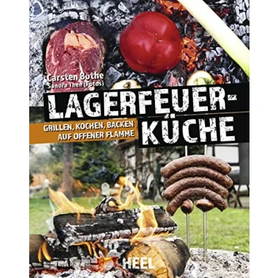 Abbildung von Lagerfeuerküche: Grillen, Kochen, Backen auf offener Flamme