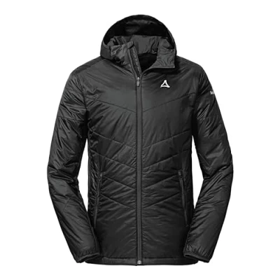 Abbildung von Schöffel Herren Hybrid Jacket Stams M, wasserabweisende, atmungsaktive Outdoorjacke, Funktionsjacke mit 4D BODY MAPPING und recycelter Wattierung, black, 48
