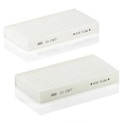 Abbildung von MANN FILTER CU 2327 2 Innenraumfilter Kabinenluftfilter Satz (2er Set) Für PKW