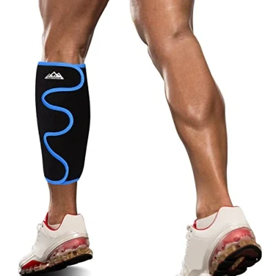 Abbildung von supregear Wadenbandage für Damen und Herren, Schienbeinschienen, kompression Gummiband Verstellbares Muskelschwellungen Schmerzlinderung, Zerrungen Wandern Training Bequeme Atmungsaktive