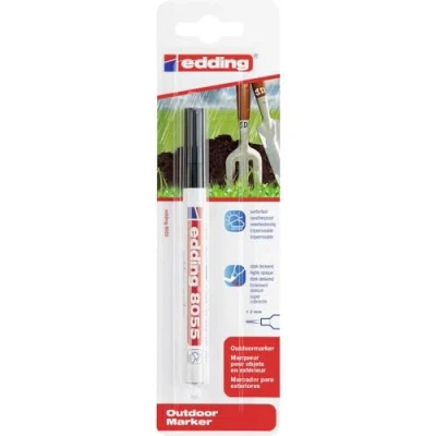 Abbildung von edding 8055 Outdoormarker schwarz 1 Lackstift Rundspitze 2 mm stark deckend, wasserfest Lackmarker für den Außenbereich permanentes Beschriften z.B. von Mülltonnen, Kinderspielzeug