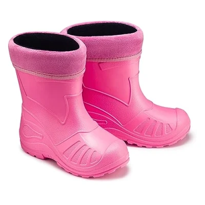 Abbildung von ESTRO Regenschuhe Kinder Gummistiefel Jungen Regenstiefel Gefütterte Winter Mädchen K050 (32 EU, Rosa)