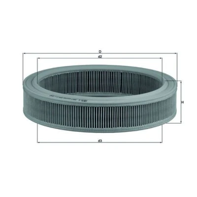 Abbildung von MAHLE ORIGINAL LX 202 Luftfilter 57,5 257,0 Filtereinsatz BMW: 3 Saloon, 7, 1 Hatchback, SKODA: Yeti, Favorit FELICIA 2