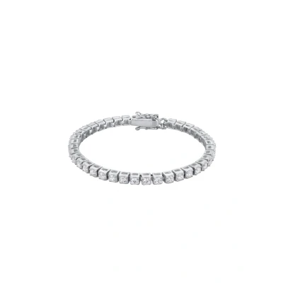 Abbildung von Kuzzoi Tennis Armband, Herren, Größe: 23, Silberfarben
