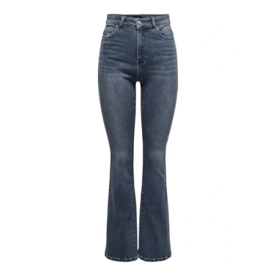 Abbildung von ONLY Onlmila Flared Jeans Bootcut, Damen, Größe: 26x30, Blue black denim