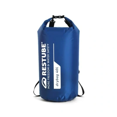 Abbildung von Restube Wasserdichter Drybag Premium Qualität für ultimativen Schutz Vielseitig und geräumig Ideal Reisen, Wandern, Wasseraktivitäten 100% wasserdicht langlebig [40L]