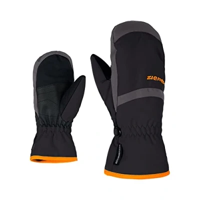 Abbildung von Ziener Kinder LEJANOS AS Ski Handschuhe/Wintersport Wasserdicht, Atmungsaktiv, Black/Graphite, 7 (XL)