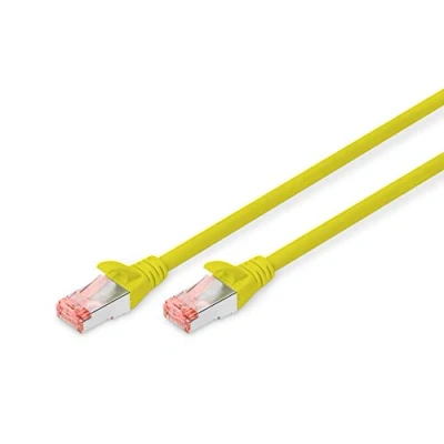 Abbildung von DIGITUS LAN Kabel Cat 6 2m RJ45 Netzwerkkabel S/FTP Geschirmt Kompatibel zu 6A &amp; 7 Gelb