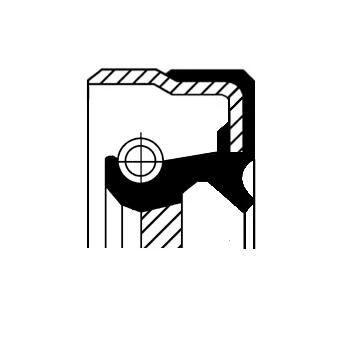 Abbildung von CORTECO 01036820B Wellendichtring, Differential Vorderachse MERCEDES BENZ: C Class Saloon