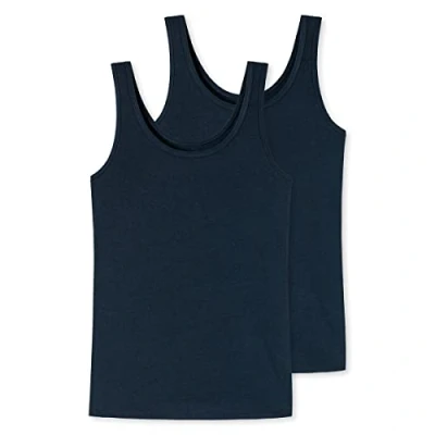Abbildung von Uncover by Schiesser Damen Trägertop 2er Pack (3XL Dunkelblau)