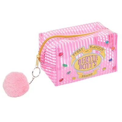 Abbildung von Harry Potter Transparente Kosmetiktasche Bertie Boots Bohnen Make Up Tasche Reise Kulturbeutel Schule Federmäppchen, rose, Einheitsgröße,