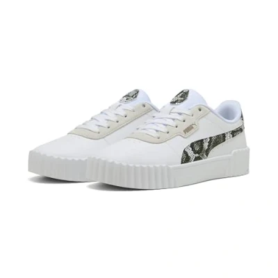 Abbildung von Puma Sneaker low, Damen, Größe: 37, White vapor gray aged silver Leder und textil