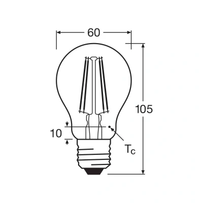 Abbildung von OSRAM LED Star VALUE A60, Vorteilspack mit 6 Leuchtmittel, ersetzt herkömmliche 60W Glühbirnen, warmweiß (2700K), 6.5W, E27 Sockel, mattes Glas, nicht dimmbar