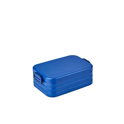 Abbildung von Mepal Brotdose Midi To Go Lunchbox für 2 Sandwiches oder 4 Brotscheiben Meal Prep Box Erwachsene Essenbox mit Unterteilung Vivid blue
