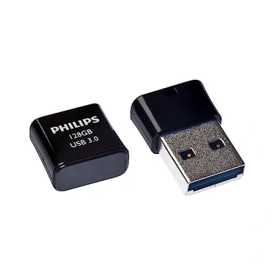 Abbildung von Philips Pico Edition Super Speed 3.0 USB Flash Laufwerk 128GB Ultra Small für PC, Laptop, Computer, Smart TV, Car Audio and More Lesegeschwindigkeit bis zu 180 MB/s