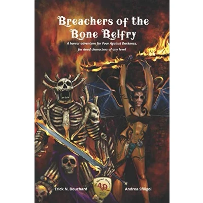 Abbildung von Breachers of the Bone Belfry: A horror adventure for Four Against Darkness, dead characters any level