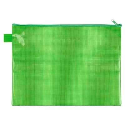 Abbildung von VELOFLEX 2704040 Reißverschlusstasche DIN A4, grün, aus gewebeverstärktem EVA Material, 1 Dokumententasche