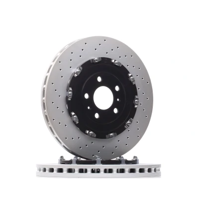 Abbildung von BREMBO TWO PIECE FLOATING DISCS LINE 09.9477.23 Bremsscheibe 365 34 5 gelocht/innenbel., Verbundbremsscheibe beschichtet hochgekohlt mit Schrauben